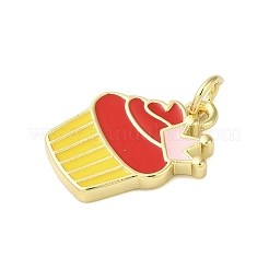 Подвески из латуни с эмалью в стойку&nbsp;KK-S372-03A-02