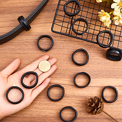 50 шт. искусственная кожа с кольцами для ремня на талии из сплава FIND-CP0002-44