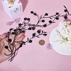 Аппликации в виде цветов сливы&nbsp;PATC-WH0007-11B