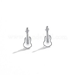 Anlaufgeschützte Ohrstecker aus rhodiniertem Sterlingsilber&nbsp;EJEW-BB67164-P