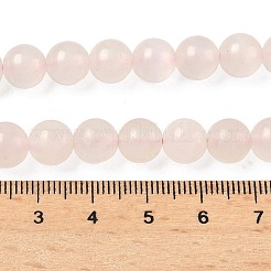 Бусы из натурального розового мангано-кальцита G-L505-09-8mm