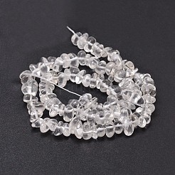 Природный кристалл кварца чип бусины нити X-G-E271-103