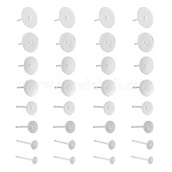 64 pieza de accesorios para pendientes de acero inoxidable 304 de tamaño 8&nbsp;STAS-LS0001-10S