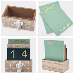 Calendario de madera&nbsp;AJEW-WH20096-56A-01