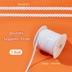 1 рулон пластиковых бусин-пайеток PVC-PH0001-24