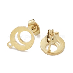 Кольцевое ионное покрытие (IP) 304 нержавеющая сталь серьги-гвоздики фурнитура X-STAS-I206-99G