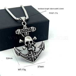 Винтажный кулон в виде якоря викингов из нержавеющей стали 304&nbsp;IH1305