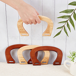 4 шт. 2 цвета ручки для сумок из дуба FIND-WR0001-56A