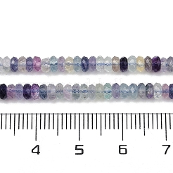 Природных красочные флюорита бисер нитей G-P553-F09-02