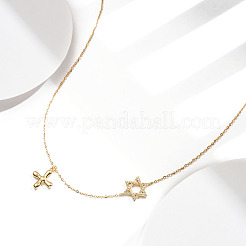 925 ожерелья из стерлингового серебра NJEW-L116-04G