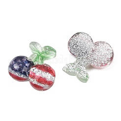 Transparente Epoxidharz- und Glitzerpulver-Cabochons zum Unabhängigkeitstag&nbsp;RESI-G132-01A