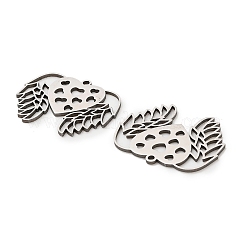 ステンレスペンダント201個  翼とハートのチャーム  レーザー切断  ステンレス鋼色  19.5x25x1mm  穴：1.4mm&nbsp;LS-STAS-Z162-04P