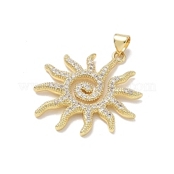 Pendenti in ottone con zirconi chiari&nbsp;KK-E796-07G