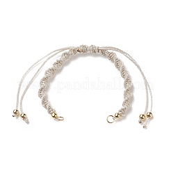 2 pièces 2 bracelets tressés en cordon de polyester de style&nbsp;AJEW-JB01144-02