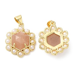 Ионное покрытие (ip) натуральный смешанный драгоценный камень кулон G-E599-02G