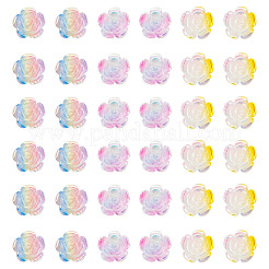 90 шт. 3-цветные трехцветные непрозрачные кабошоны из смолы&nbsp;CRES-TA0001-44