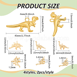 8шт 4 стиля латунные подвески KK-BC0014-82