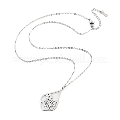 Не тускнеющие подвески из нержавеющей стали 304 NJEW-P306-03P