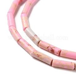 Синтетические окрашенные нити императорской яшмы G-D077-B01-06