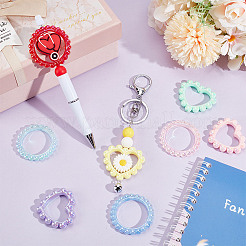 28шт. 14 стиля акриловых бусин в рамке SACR-GA0001-08