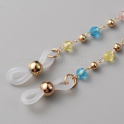 Brillenketten aus Kunststoff mit runden Perlen&nbsp;AJEW-WH0038-27