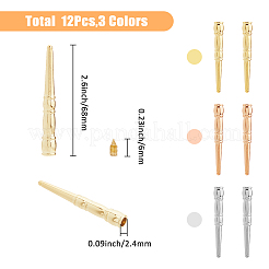 12 шт. 3-цветные литые наконечники для шнура FIND-FH0009-53