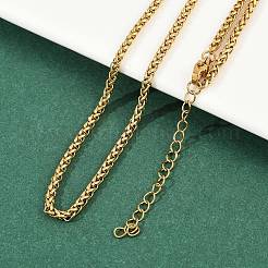 Ожерелья из цепочек из нержавеющей стали 304 для унисекс NJEW-K395-01B-G