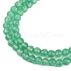 Fili di perline di lampwork in lamina fatti a mano&nbsp;FOIL-K003-06B-03