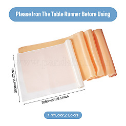 2 chemin de table en polyester de couleur unie&nbsp;DIY-TA0014-08B