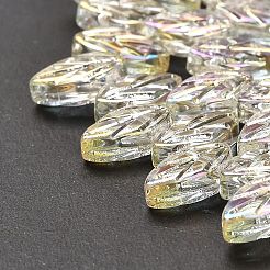 Стеклянные бусины с гальваническим покрытием &nbsp;X-EGLA-B004-02A-FR01