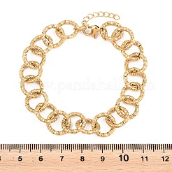 Gehämmerte Rolo-Armbänder aus Edelstahl 304 für Damen&nbsp;BJEW-A160-10G