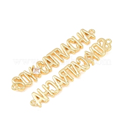 Подвеска-коннектор из латуни с прозрачным кубическим цирконием&nbsp;KK-F931-25G