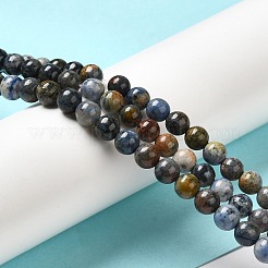 Натуральные дюмортьеритовые кварцевые бусы G-H298-A06-03