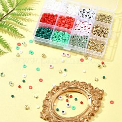 Рождественские браслеты из акрила и ccb из пластика DIY-FS0006-22