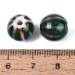 Perles ondulées en porcelaine vintage&nbsp;PORC-N013-11D