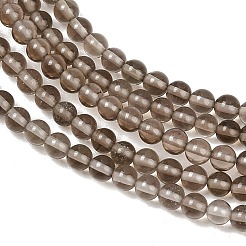 天然石スモーキークォーツビーズ連売り  ラウンド  3mm  穴：0.5mm  約125個/連&nbsp;G-N0195-02-3mm-01