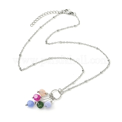 Colliers pour femmes avec pendentif en forme de dé&nbsp;NJEW-JN06450-02