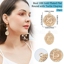 15шт латунные подвески&nbsp;KK-BBC0002-90