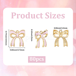 Подвески из эмали из сплава с покрытием 80 шт.&nbsp;ENAM-SC0006-72A