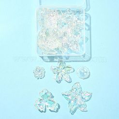 20 шт. 5 стиля УФ-покрытие акриловые бусины колпачки TACR-FS0001-60