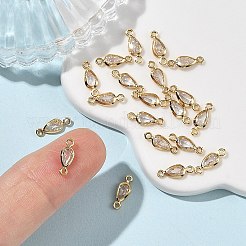 Shegrace Messing-Pavé-Anhänger mit klaren Zirkonia in Tropfenform&nbsp;XGRQ2O545-449G