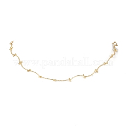 Латунные цепочные ожерелья с закрученными звеньями&nbsp;NJEW-JN05387