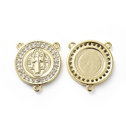 Латунь микро проложить соединения люстры компонентов кубического циркония&nbsp;LS-ZIRC-G157-29G