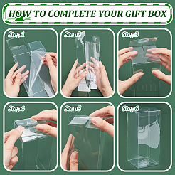 Складные прозрачные коробки из ПВХ&nbsp;LS-CON-WH0068-28