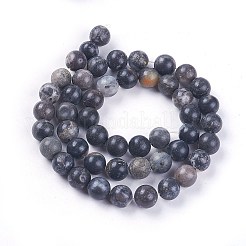 Природных амазонит бисер нитей G-L500-04-8mm