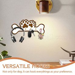 Деревянные и железные настенные вешалки с крючками HJEW-WH0094-01