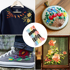 Полиэфирные нитки для вышивания&nbsp;OCOR-WH20074-13A-01A