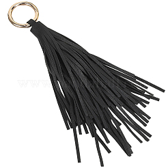 2 porte-clés pendentif pompon en cuir PU&nbsp;FIND-CL0002-41D