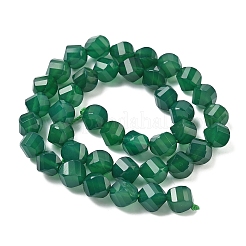 Натуральный зеленый бисер пряди оникс Агат&nbsp;G-C267-B13