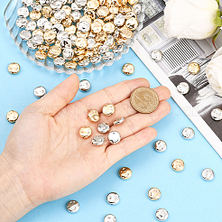 200шт 2 цвета пластиковые бусины ccb&nbsp;CCB-PA0001-19